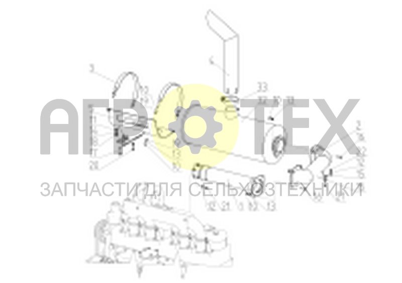 Чертеж Система отвода отработавших газов (1.05.04.000Ф)